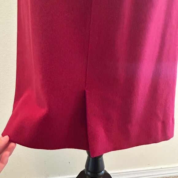 Small BURBERRYS Vintage Red Skirt - Picture 6 of 9